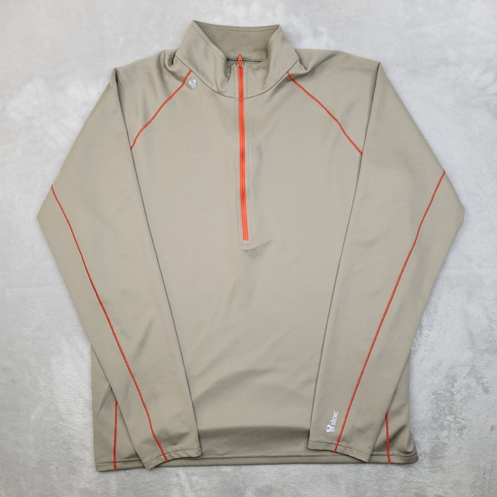 Stoic Men Large Performance Base Layer 1/4 Zip Sweatshirt Sweater Pullover Adult